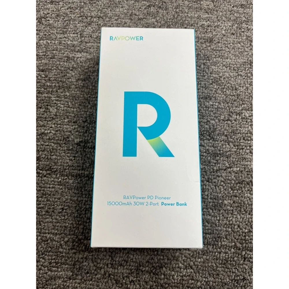 RavPower PD Pioneer 15000mAh 30W 2-Port USB C Power Bank - Model‎ RP-PB203 - New